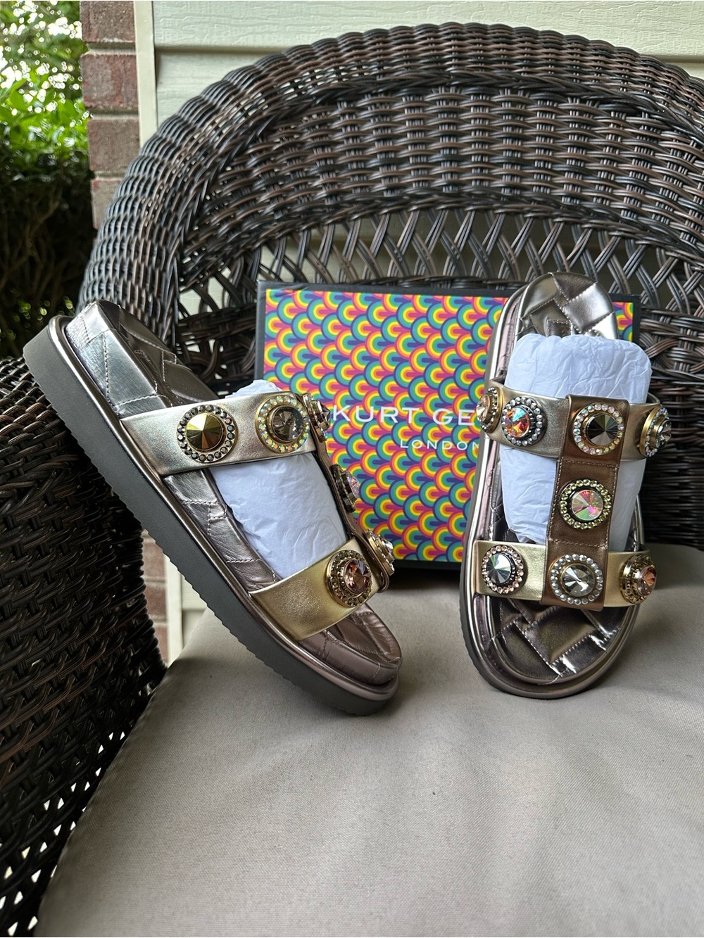 Kurt Geiger Orson Crystal Sandal 12